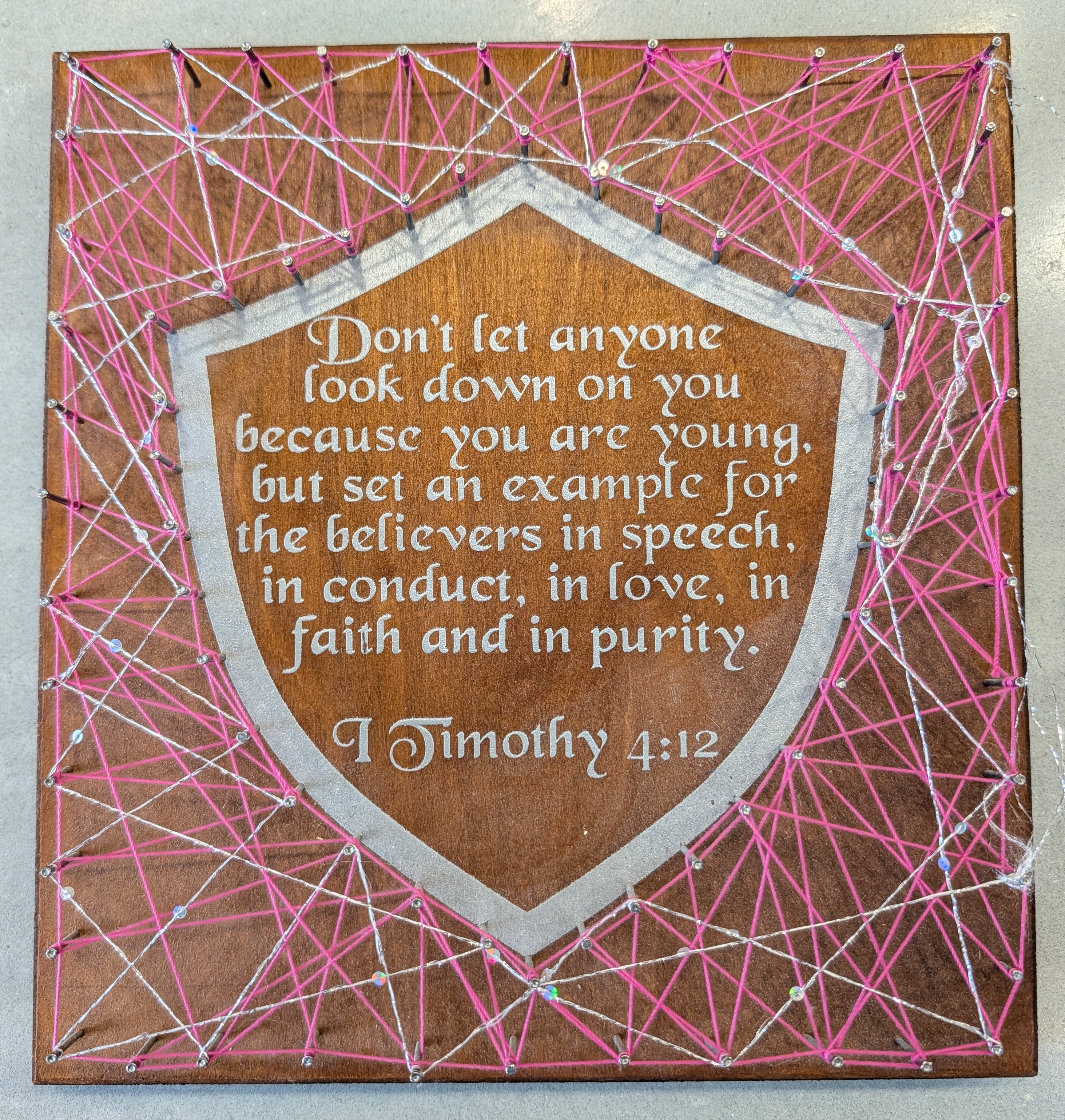 Custom engraved project